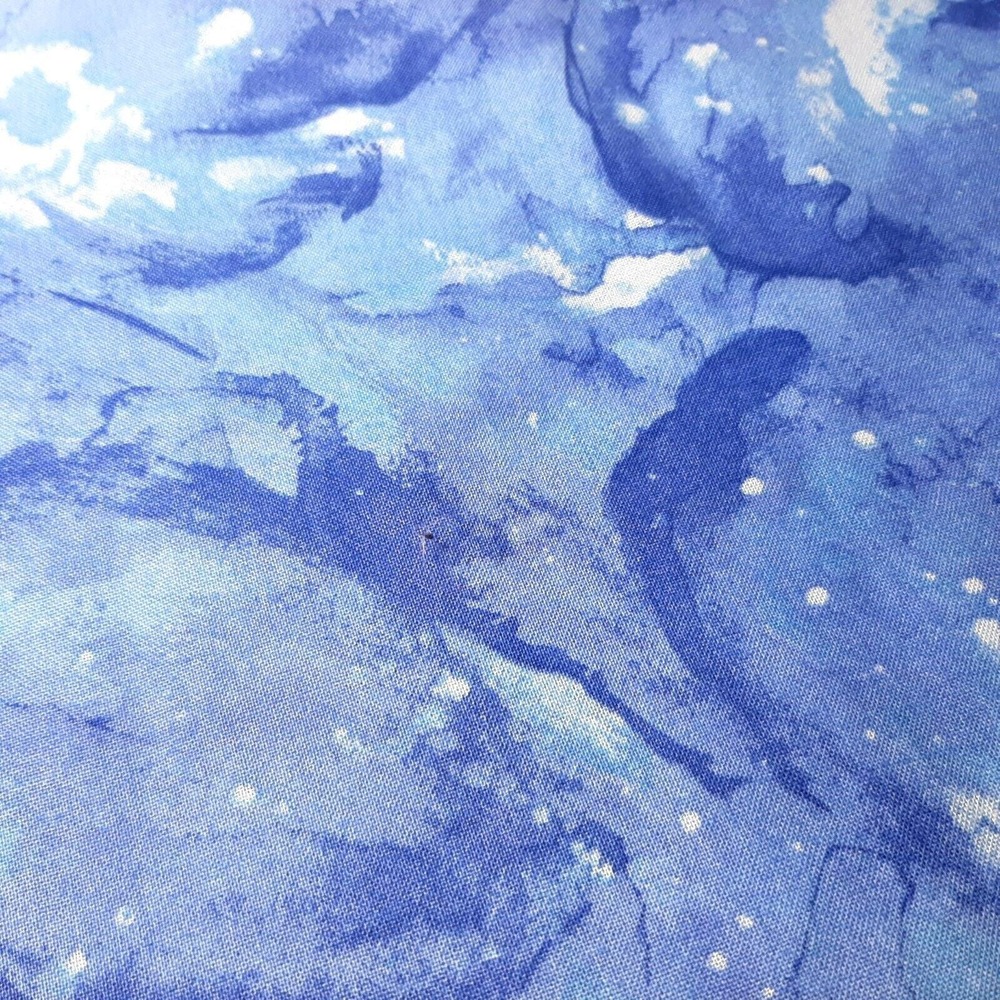 "Splash" by Patricia Campbell Timeless Treasures Water Blue Cotton Fabric 2 yds